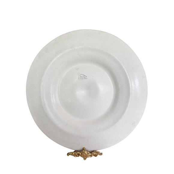 Vintage Longchamp Oyster Platter Large French Barbotine Seafood Serving Plate - Picture 3 of 4